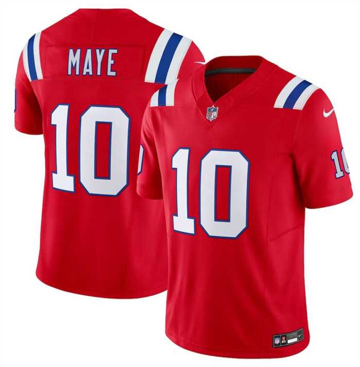 Youth New England Patriots #10 Drake Maye Red 2024 Draft F.U.S.E. Vapor Limited Stitched Jersey Dzhi->youth nfl jersey->Youth Jersey